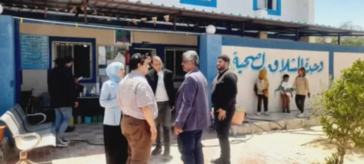 وكيل صحة شمال سيناء يتفقد قافلة جايين لأهالينا في الشلاق بالشيخ زويد وكيل صحة شمال سيناء يتفقد قافلة جايين لأهالينا في الشلاق بالشيخ زويد