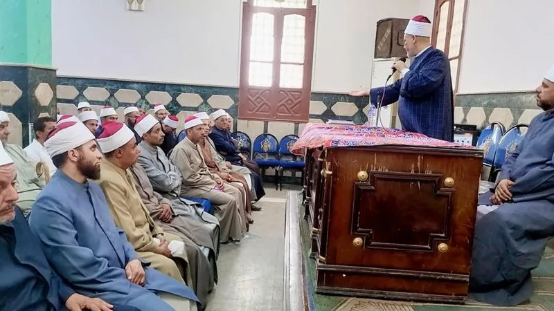 وكيل أوقاف بني سويف يؤكد على أهمية الالتزام بالخطب الموحدة وتعزيز الوعي الديني والفكري بين مرتادي المساجد وكيل أوقاف بني سويف يؤكد على أهمية الالتزام بالخطب الموحدة وتعزيز الوعي الديني والفكري بين مرتادي المساجد