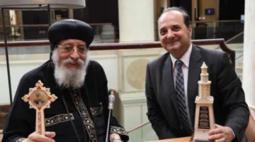 البابا تواضروس الثاني يلتقي كبير باحثي معهد التاريخ الحديث في صربيا