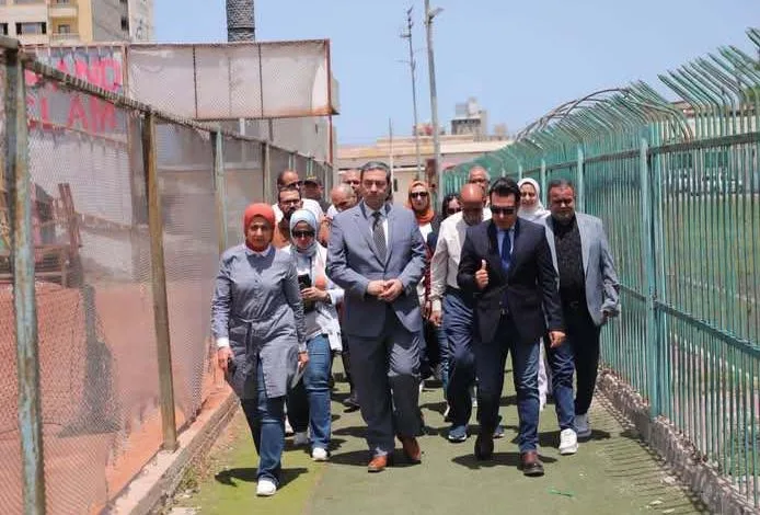 تحسين شامل لمركز شباب دمياط مع خطط لإنشاء مسبح نصف أوليمبي تحسين شامل لمركز شباب دمياط مع خطط لإنشاء مسبح نصف أوليمبي