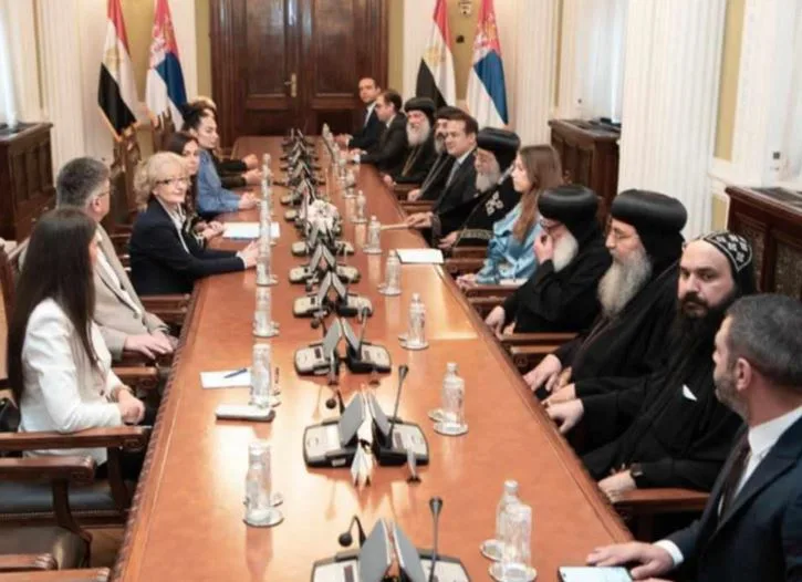 البابا تواضروس الثاني يزور البرلمان الصربي البابا تواضروس الثاني يزور البرلمان الصربي