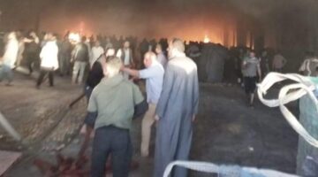 نشوب حريق في محطة بطاطس بكوم حمادة بالبحيرة