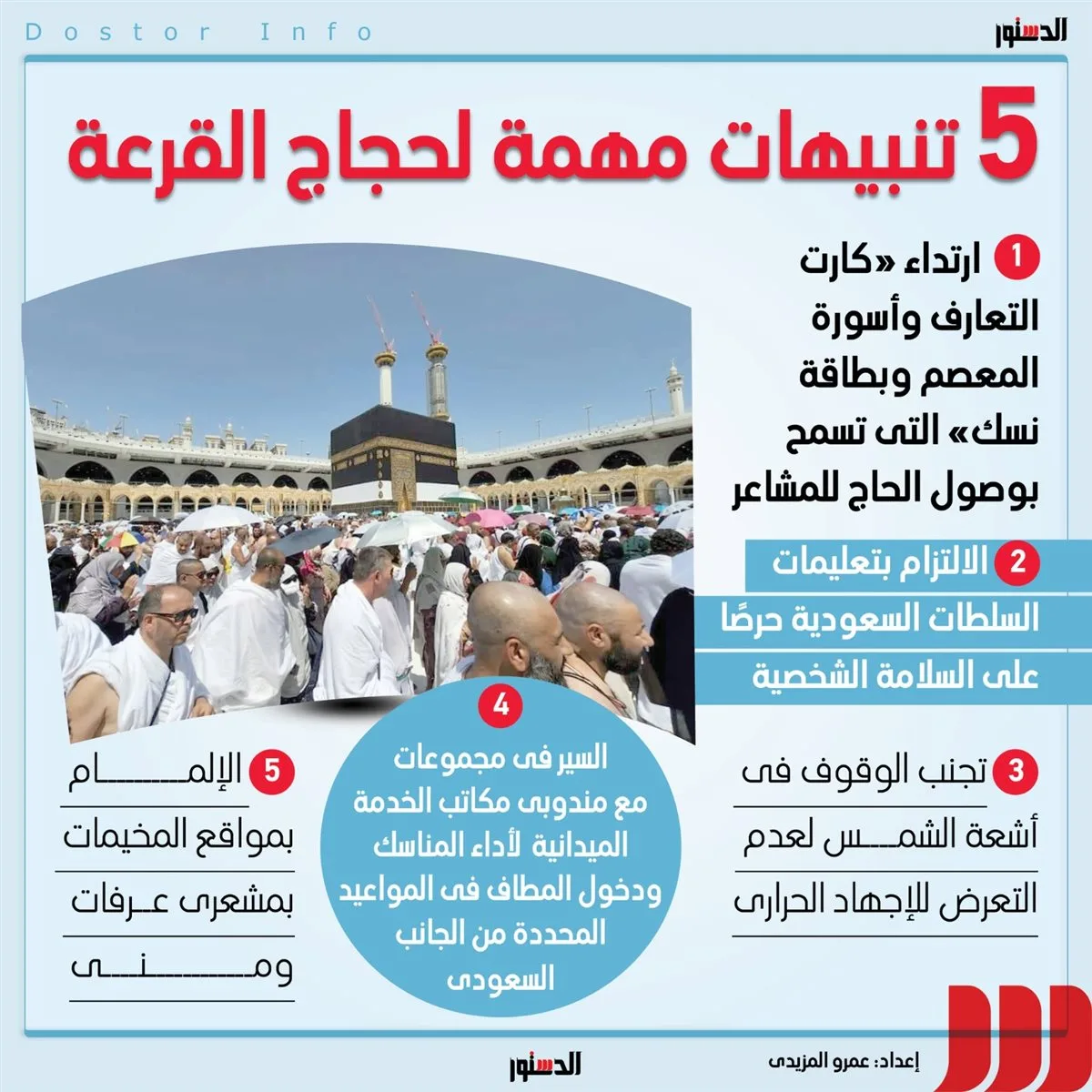 5 تنبيهات مهمة من وزارة الداخلية إلى حجاج القرعة 5 تنبيهات مهمة من وزارة الداخلية إلى حجاج القرعة