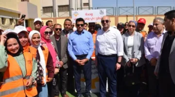 وزير الشباب ومحافظ بني سويف يفتتحان حمام السباحة التدريبي والملعب الخماسي بمركز شباب المدينة