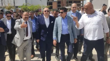 وزير الشباب ومحافظ بني سويف يتفقدان حزمة من الأنشطة والفعاليات بمركز التنمية الشبابية
