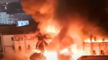 حريق هائل في عقار يضم بنك القاهرة بوسط البلد.. والحماية المدنية تسيطر على النيران