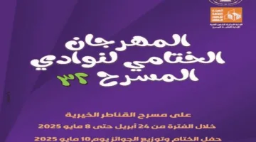 غدًا على مسرح السامر.. ختام وتوزيع جوائز الدورة 32 لمهرجان نوادي المسرح