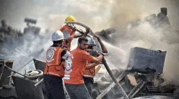 الدفاع المدني في غزة يناشد المنظمات الإنسانية التدخل العاجل