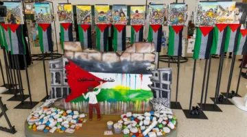 إبداع الطلاب يُعبر عن التراث والمأساة الفلسطينية في المعرض الختامي بكلية نوعية سوهاج