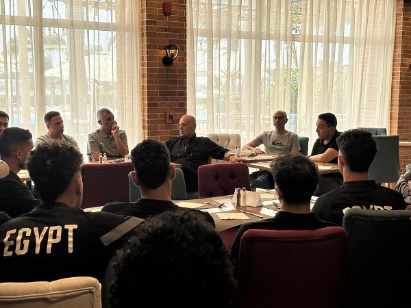 أبو ريدة يدعم منتخب الشباب قبل مواجهة زامبيا في أمم أفريقيا أبو ريدة يدعم منتخب الشباب قبل مواجهة زامبيا في أمم أفريقيا