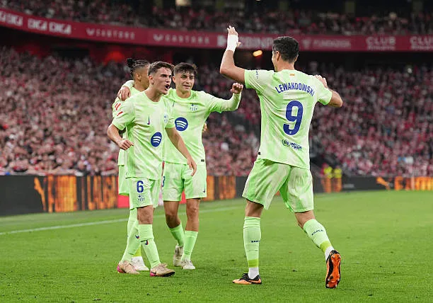 برشلونة ينهي موسمه بفوز ثلاثة أهداف على أتلتيك بلباو برشلونة ينهي موسمه بفوز ثلاثة أهداف على أتلتيك بلباو