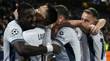 لاوتارو مارتينيز على رأس تشكيل الإنتر لمواجهة برشلونة بدوري الأبطال