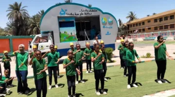 "مياه أسوان" تواصل حملات التوعية البيئية بالمدارس ضمن مشروع "صحتنا في بيئتنا"