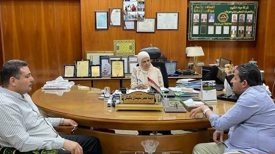 "مياه بني سويف" تبحث التعاون مع "مصر الخير" لتوصيل المياه للأسر الأولى بالرعاية "مياه بني سويف" تبحث التعاون مع "مصر الخير" لتوصيل المياه للأسر الأولى بالرعاية