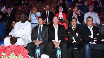 وزير الرياضة يشارك في حفل افتتاح كأس الأندية الإفريقية لليد.