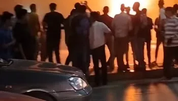 أول لقطات لحريق في مطعم بشارع ترسا بالهرم