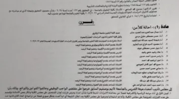 إحالة 14 من أعضاء هيئة التدريس في جامعة الزقازيق إلى مجلس التأديب