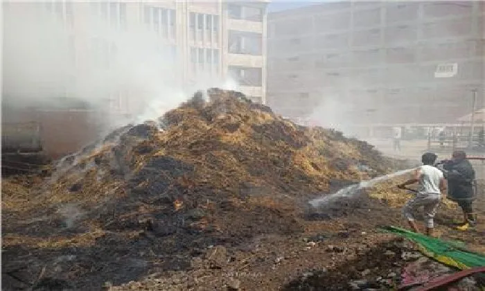 إخماد حريق داخل حوش مدرسة ناصر الزراعية بمدينة طنطا إخماد حريق داخل حوش مدرسة ناصر الزراعية بمدينة طنطا
