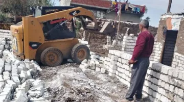 إزالة تعديات وبناء مخالف في مدينة نجع حمادي بقنا