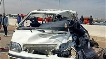 إصابة 9 أشخاص في حادث تصادم ميكروباص وسيارة نقل بالفيوم