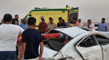 إصابة ثلاثة أفراد نتيجة انقلاب شاحنة في الغربية