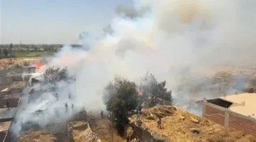 إصابة شخصين إثر حريق بشونة كتان بسمنود في الغربية.. والدفع بـ12 سيارة إطفاء