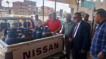 إغلاق مستودع غير قانوني لتعبئة زجاجات الغاز “كلوب” في دمياط