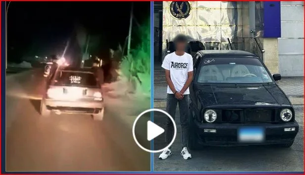إلقاء القبض على سائق سيارة أتاح لشخصين الجلوس على حافة النافذة في دمياط إلقاء القبض على سائق سيارة أتاح لشخصين الجلوس على حافة النافذة في دمياط