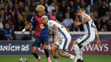 إنتر يعود من كاتالونيا بتعادل ثمين أمام برشلونة (3 &ndash; 3 )