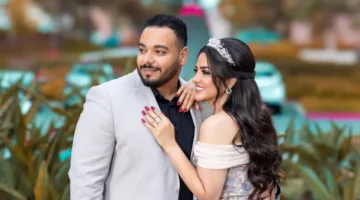 إيمان عبدالغنى تخطف الأنظار بإطلالتها فى حفل خطوبتها وعقد قرانها (صور)