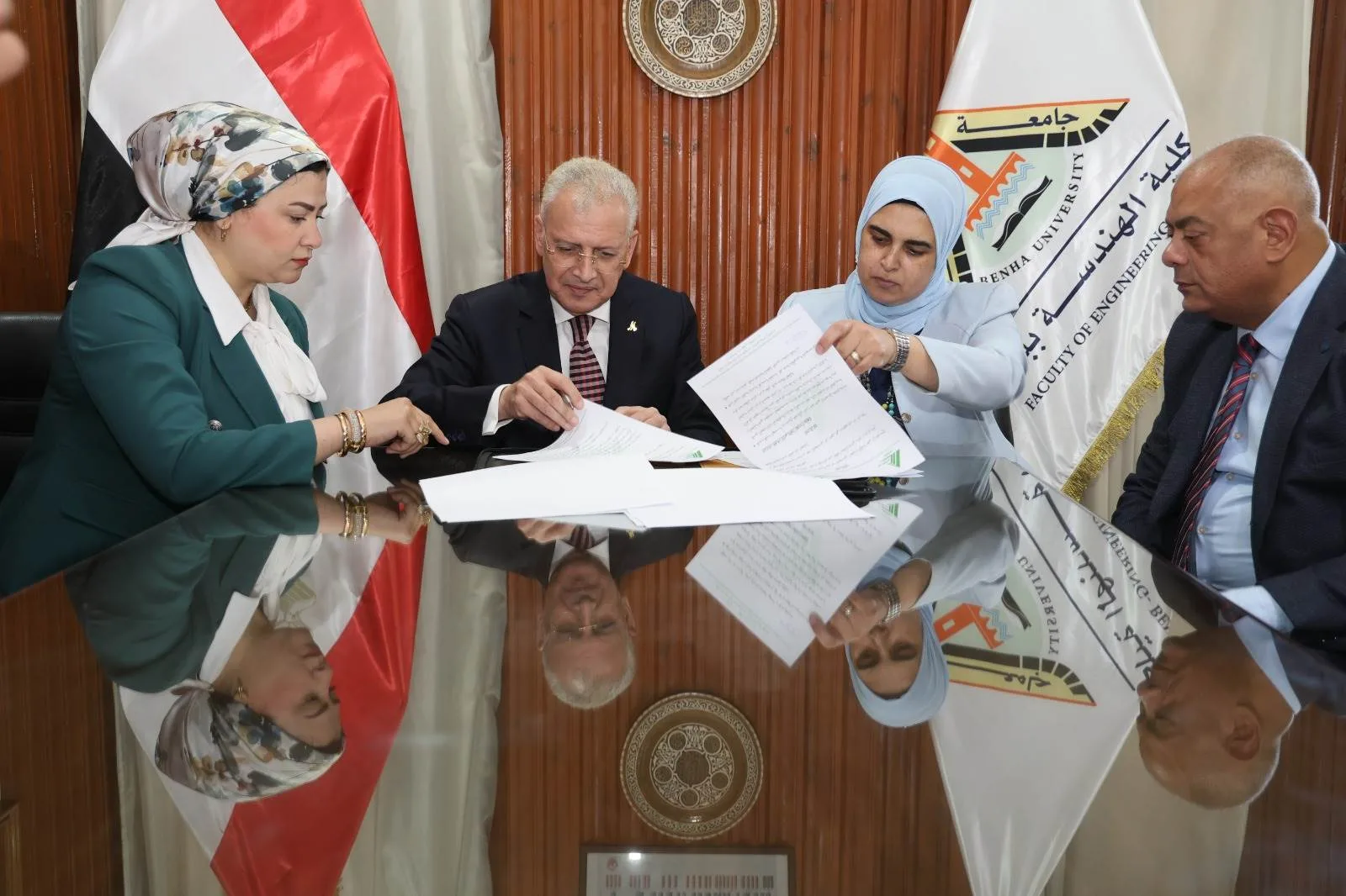 اتفاقية تعاون بين نقابة المهندسين وكلية الهندسة في بنها