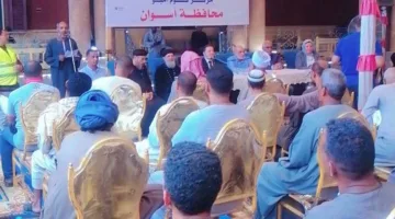 احتفالية كبرى لدعم (50) أسرة ضمن الأسر الأولى بالرعاية بقرى مركز كوم أمبو بمحافظة أسوان