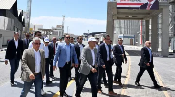 افتتاح محطة الصب الجاف “أقماح” بميناء غرب بورسعيد باستثمارات مليار جنيه