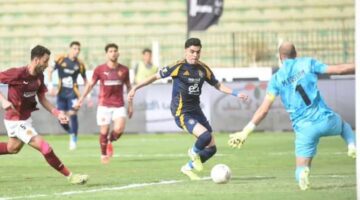 الأهلي يأخذ الصدارة على سيراميكا كليوباترا بهدف بن شرقي في الشوط الأول