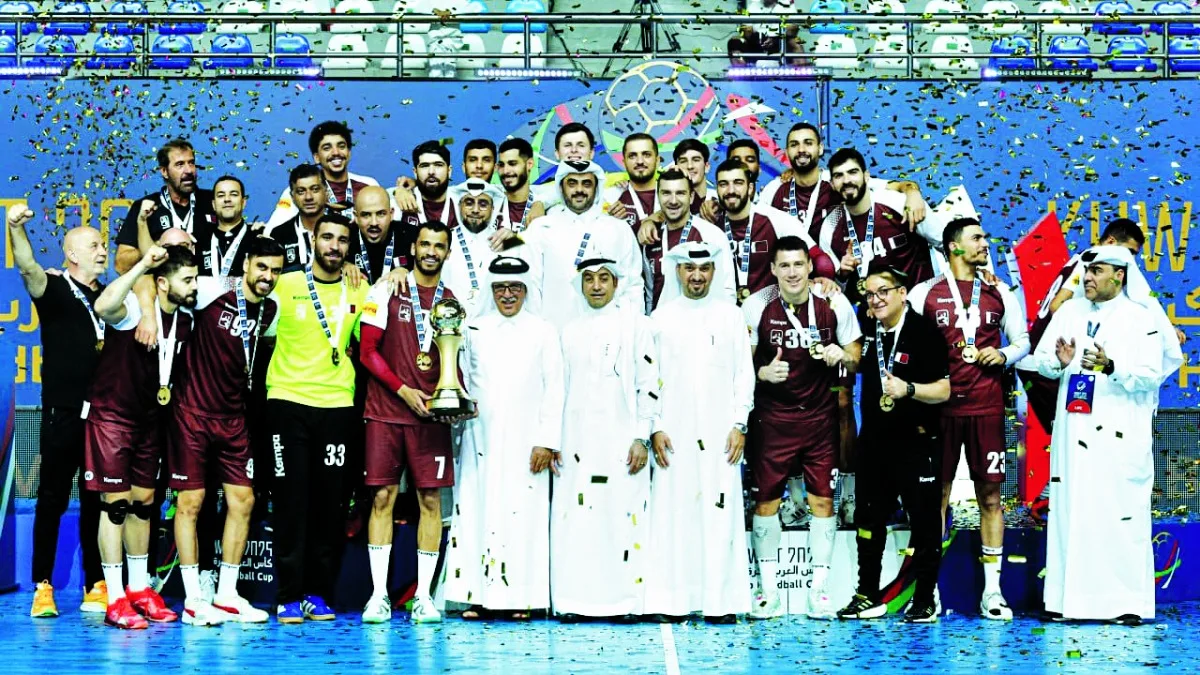 الإنجازات الذهبية تعزز هيمنة المنتخب العنابي لكرة اليد