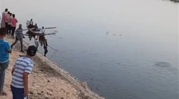 البحث عن جثة طالب غريق في نهر النيل في سوهاج.