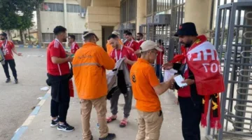 التحضيرات الأمنية تنتهي لتأمين مباراة الأهلي وسيراميكا في الدوري.