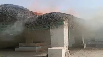 التحكم في حريق صغير داخل مقابر بورسعيد