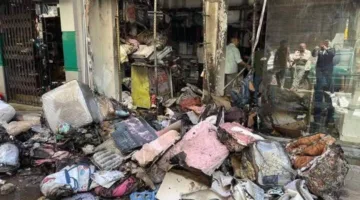الحماية المدنية تسيطر على حريق بمحل تجاري بشارع الجيش في بورسعيد دون إصابات