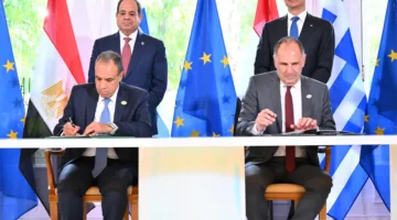 الرئيس السيسي ورئيس وزراء اليونان يوقعان على عدد من الاتفاقيات
