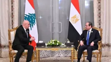 الرئيس السيسي ونظيره اللبناني يعبران عن تأييدهما التام للشعب السوري ويستنكران الاعتداءات الإسرائيلية.
