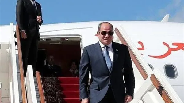 الرئيس السيسي يصل بغداد للمشاركة في القمة العربية