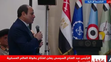 الرئيس السيسي يعلن افتتاح بطولة العالم العسكرية للفروسية