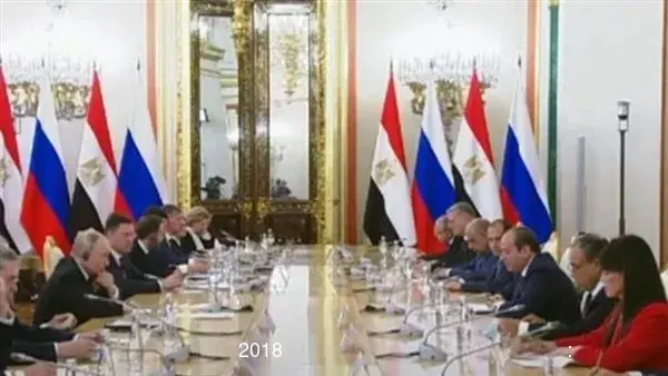 السيسي من موسكو: نعتز باتفاقية الشراكة الشاملة مع روسيا الموقعة في 2018 السيسي من موسكو: نعتز باتفاقية الشراكة الشاملة مع روسيا الموقعة في 2018