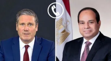 السيسي وستارمر يناقشان الوضع في غزة ومبادرات وقف إطلاق النار