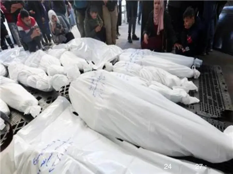 الصحة في غزة: 27 شهيدا خلال 24 ساعة الماضية الصحة في غزة: 27 شهيدا خلال 24 ساعة الماضية