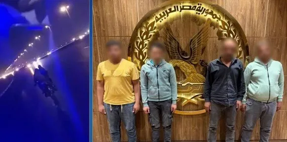 القبض على عاطلين أجبروا سائق على التوقف بالقاهرة | فيديو القبض على عاطلين أجبروا سائق على التوقف بالقاهرة | فيديو