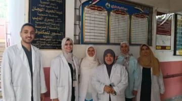 الكشف الطبي على 80 حالة بمدرسة المكفوفين ببنها