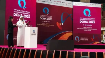اللجنة المنظمة تواصل الاستعداد لاستضافة بطولة العالم لكرة الطاولة &quot;الدوحة 2025&quot;