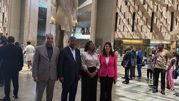المتحف المصري الكبير يستقبل رئيس جمهورية أنجولا وقرينته (صور) المتحف المصري الكبير يستقبل رئيس جمهورية أنجولا وقرينته (صور)